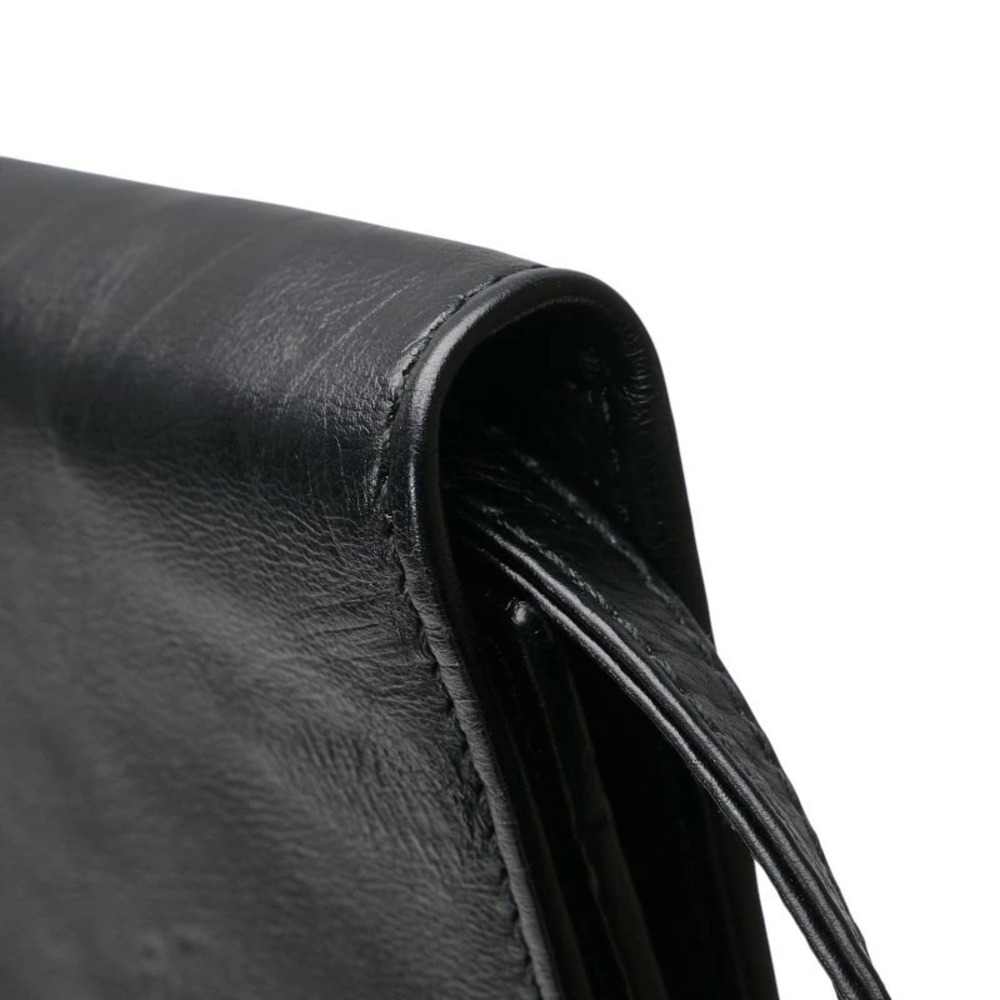 Balenciaga trifold wallet shoulder black leather - Picture 6 of 6